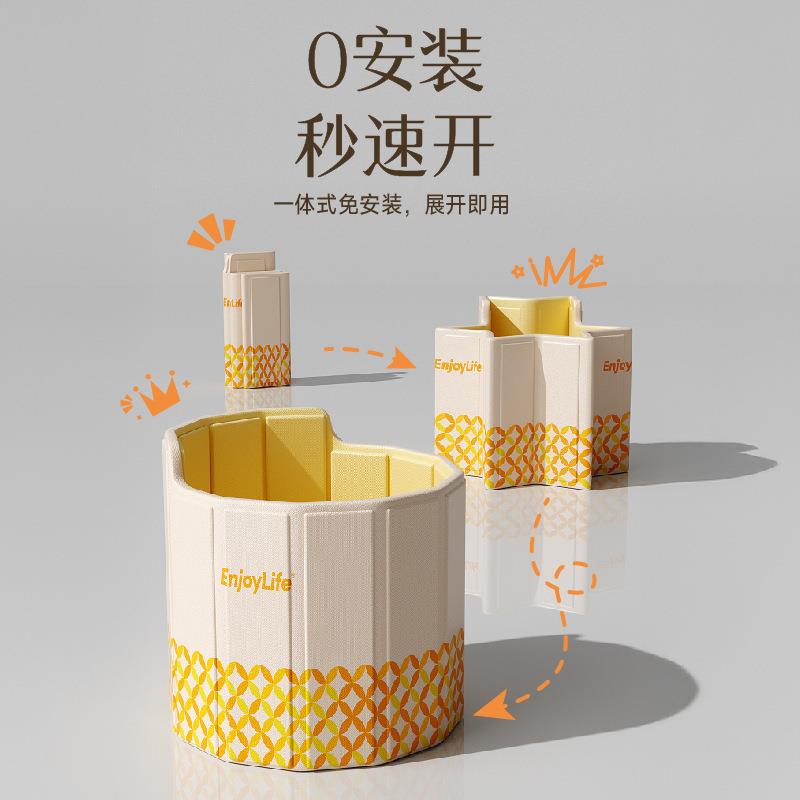 泡澡桶靠背式泡澡桶折叠大人加厚恒温折叠泡澡桶家用折叠浴桶浴盆