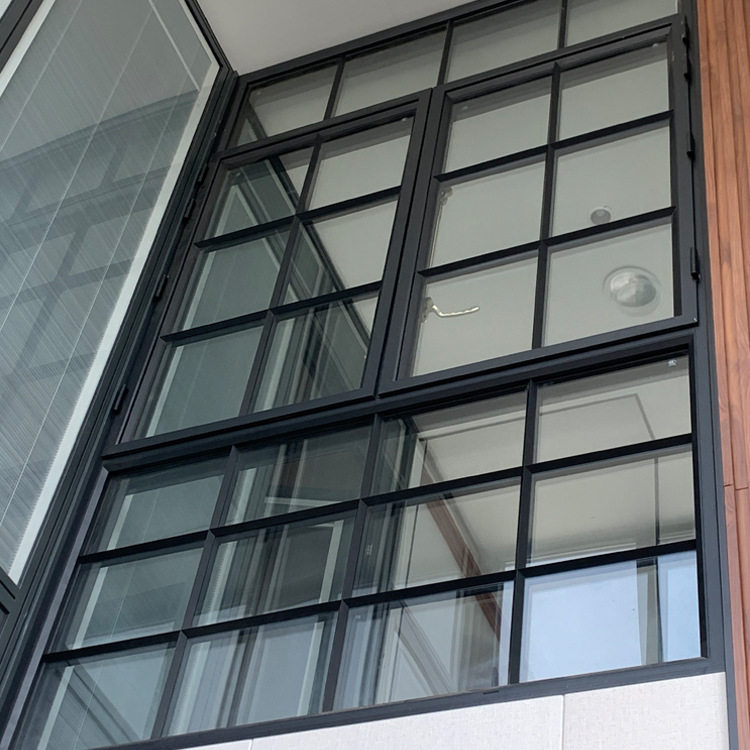 断桥铝合金法式复古平开窗户半圆弧形铝艺隔音门窗双层中空玻璃窗