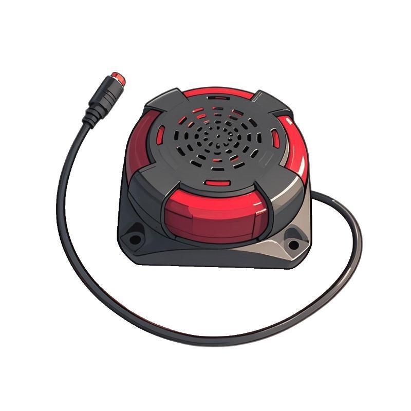 工程车右盲区语音警示灯喇叭12V24V车载BSD声光报警器工程车专用