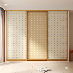 玻璃门推拉门贴纸卧室衣柜装饰柜子柜门移门改造翻新贴膜自粘贴画