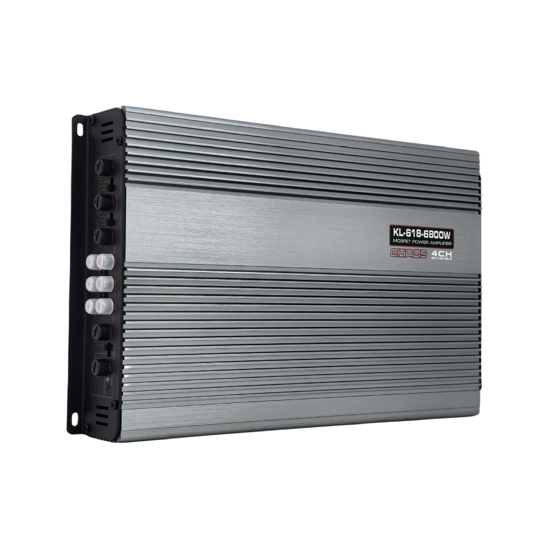 工厂直销车载音响大功率功放机四通道音频处理器汽车功放AB类4路