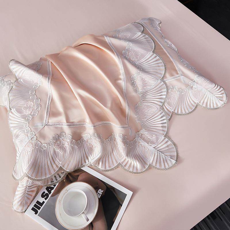 宫廷风高端140S缎面床上四件套欧式奢华床盖纯棉床单粉色轻奢床品,床上用品,床品套件/四件套/多件套,淘宝优惠券,粉丝福利购,淘宝优惠卷