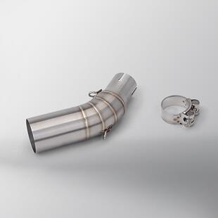 三阳MAXSYM400排气管不锈钢中段SR6R77小六角碳纤维消声器