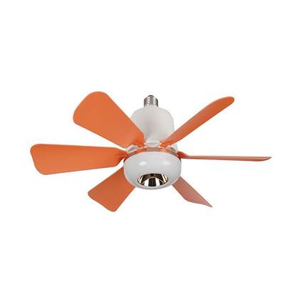 新款LED灯泡E27螺口花朵风扇灯吸吊两用遥控卧室儿童房风扇灯