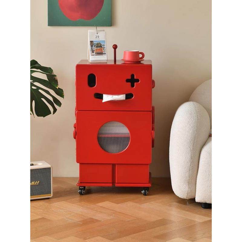 简约现代创意艺术机器人可移动柜子客厅沙发边几床头柜储物装饰柜,电子元器件市场,其它元器件,淘宝优惠券,粉丝福利购,淘宝优惠卷