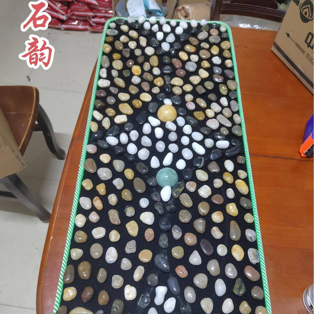 带孔石子路雨花石路鹅卵石路雨花石按摩步道鹅卵石足底按摩垫