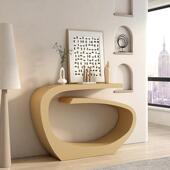 条轻奢案玄桌子关入户玄关台奶油风窄艺术超端景台XG889走 欧式