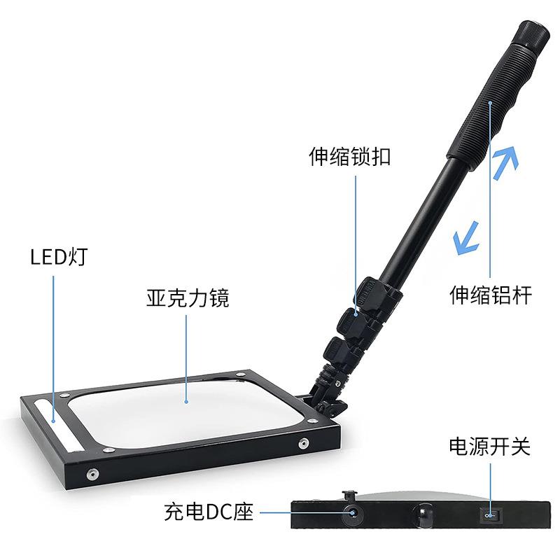 热销包邮交通车辆安全检查镜带杆V4车底外墙验厂汽车底盘探视镜