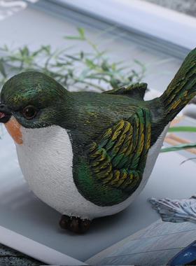 装饰小鸟摆件家居装饰摆件树脂工艺品