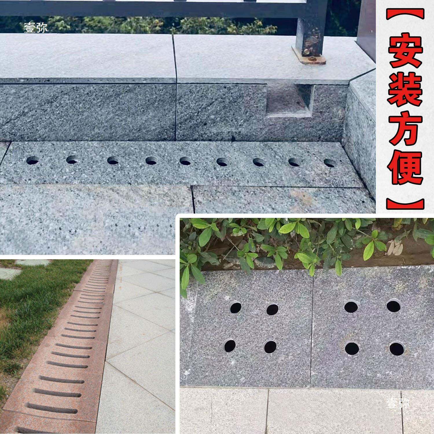 陶瓷PC砖水沟盖板排PC砖水沟地漏水雨水篦道子渠下水排水盖板