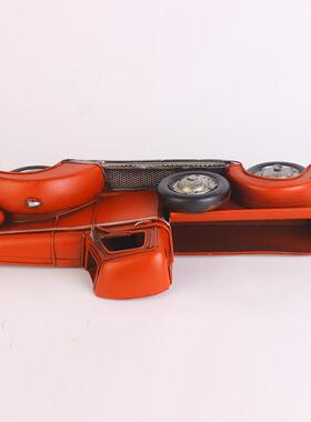 半车模面复汽古铁皮车模型家居摆件旧玩具怀圣诞半面金属工艺品