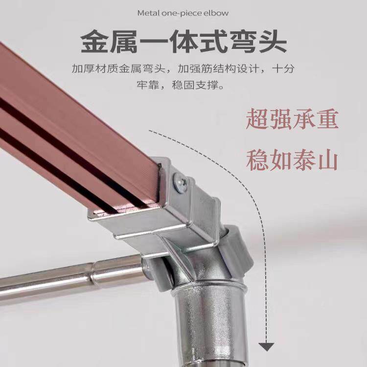 U无品牌/型双轨杆道学生宿床帘支架寝缩室上铺立柱舍伸架子金属子