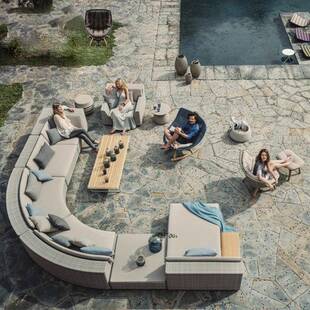 墅庭院别休闲发简约计设室PTN外防水防晒酒店民宿藤编躺椅沙家具