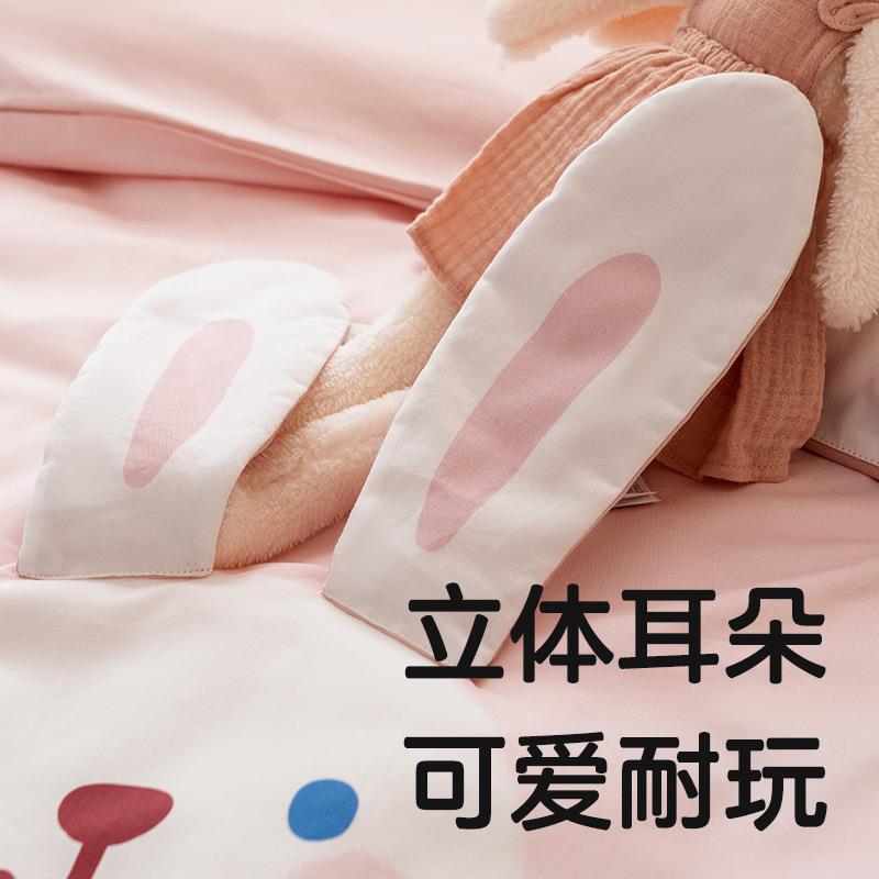 1子A00午支IXK幼儿园类纯棉被三件套入园午睡专用六件套宝宝托被