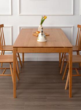 桃木餐桌樱桌胡桃木桌子实木餐桌客厅DIJ子餐厅桌子橡木餐桌家具