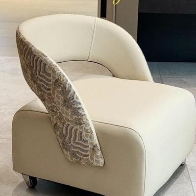 985新款国潮纹轻奢单人客休闲溜凳小户溜型厅家豹用溜溜凳异形靠