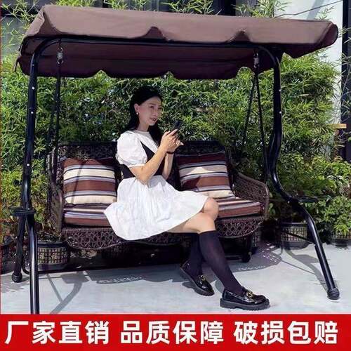千户外CFU庭院家用椅双秋吊人摇椅室内儿童室外阳台吊篮椅铁艺荡