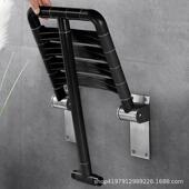 8906黑浴折叠凳卫生疾间残人洗澡座子老人椅专用淋浴黑色靠墙防滑