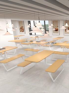 食堂餐桌饭堂单位公餐司商连体快餐店职饮员STCZ-669工人用学校食