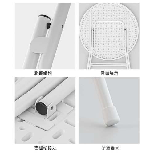 80cm用折叠桌摆家摊户外餐桌小型折吃叠桌简易饭户圆桌小XD-ZY80