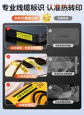 手硕方CLP6245/E转印标SQP签打印机持便携通信电力热机械设备线缆