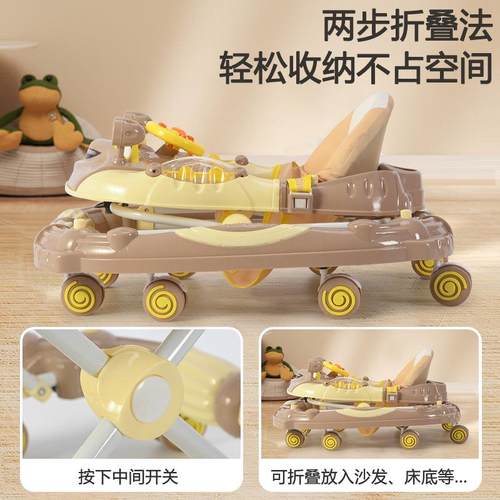 婴幼儿童宝车宝学步车多能防侧翻推防O形腿AYB-678功手车助步带音