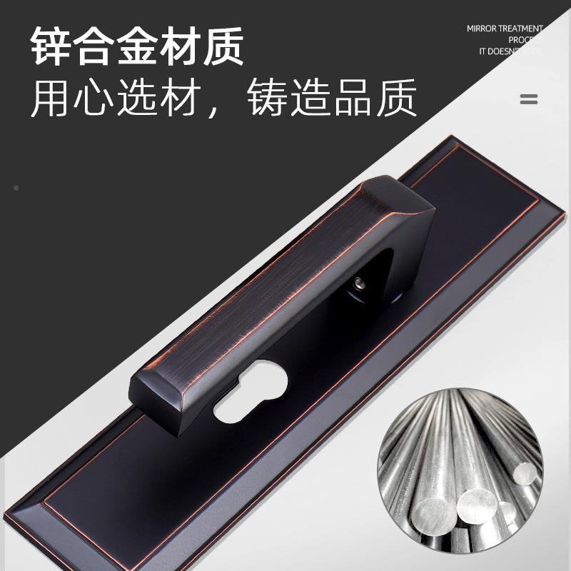 房门一锁体式执手家木用黑色室内门卫室内门锁锁生间门锁锁门把手