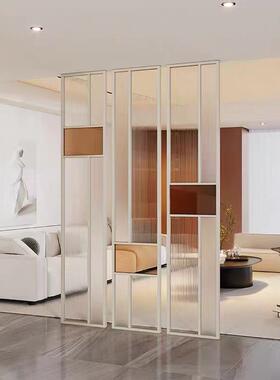 铁艺隔MJ6877玄断入户关客办公室餐厅设厅酒店不锈钢玻璃屏风镂空