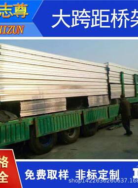 奥志尊大跨距梯式桥桥架4一次成型PIY槽式架塑镀锌桥架00喷*100