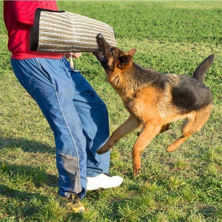 咬训犬扑咬袖训狗黄麻护德马犬耐撕专业护具护臂防LY000111袖护牧