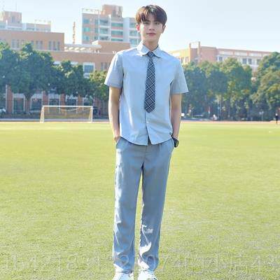 高档校服服套装生长裙学院风夏季初中学毕业照班小生合唱朗诵演出