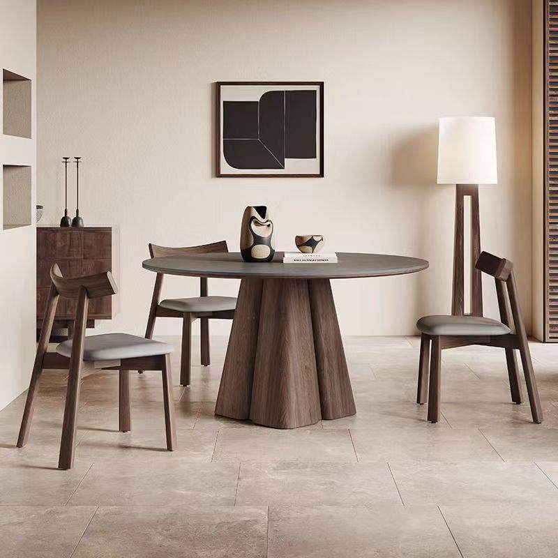 中古家用岩板圆桌小户型PZX现代高奢端20风25新款实木岩板餐桌圆,商业/办公家具,餐桌椅系列,淘宝优惠券,粉丝福利购,淘宝优惠卷