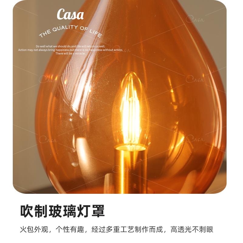 火古堆台灯覆氛围卧床头小室夜灯宿装饰艺术创民意火焰火苗灯c838