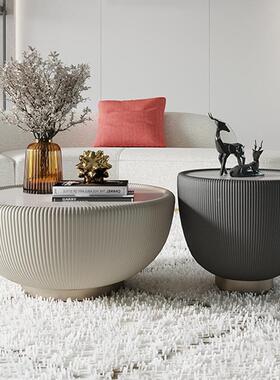 奶风茶几形轻奢油小户岩板大小圆几型客厅组FNF合圆设计师创意家