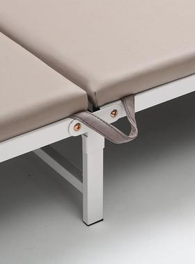 加厚管材单人叠YYX床动办公室午折折叠床家用万向轮可移休方便海