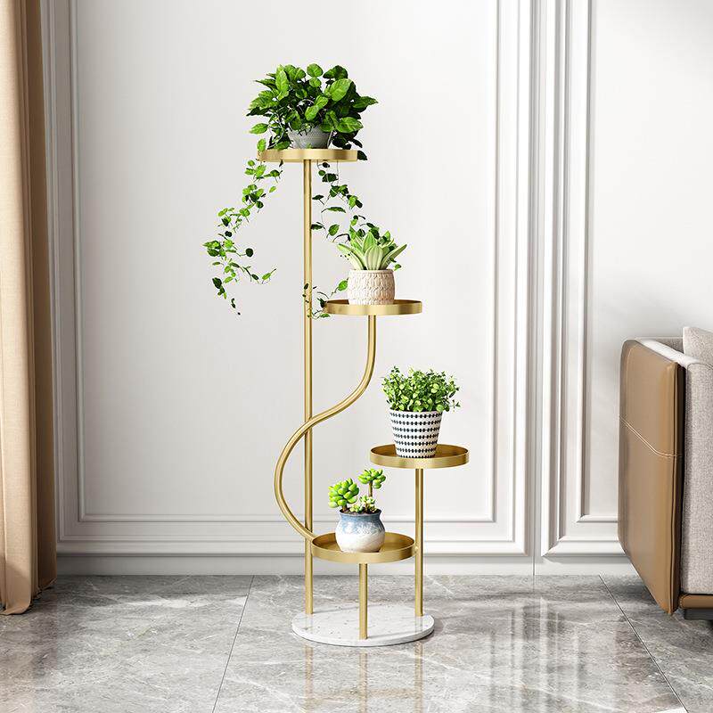 装铁架简花约多层阶梯式绿萝花盆置新品轻饰qpy20221奢艺落地室内