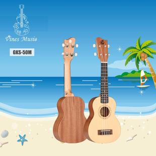 尤克里弦里2GK-50M3寸拱背四小吉他初学者lUkulee广州乐器GK-50M