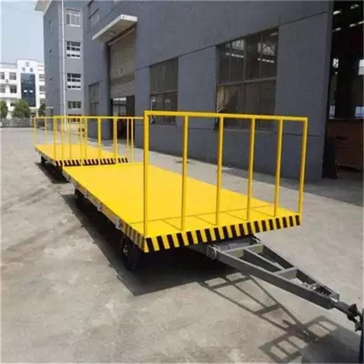 中能货车运厂区车间大475重型四轮拖板车牵引式平车拖挂式吨位拖