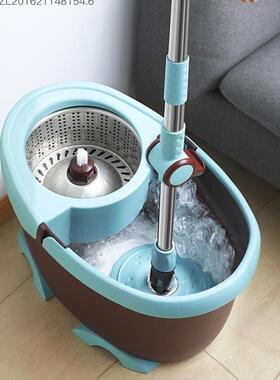 5J地297N净好动拖把旋5转一拖手洗自202懒人拖免拖布桶家用新款甩