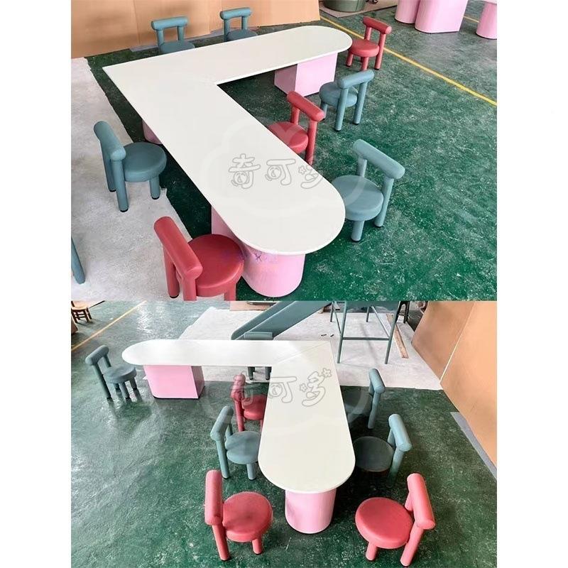 BX-053奇可多教中宝宝桌儿童玩具桌多功能益智装大颗拼粒学校早心
