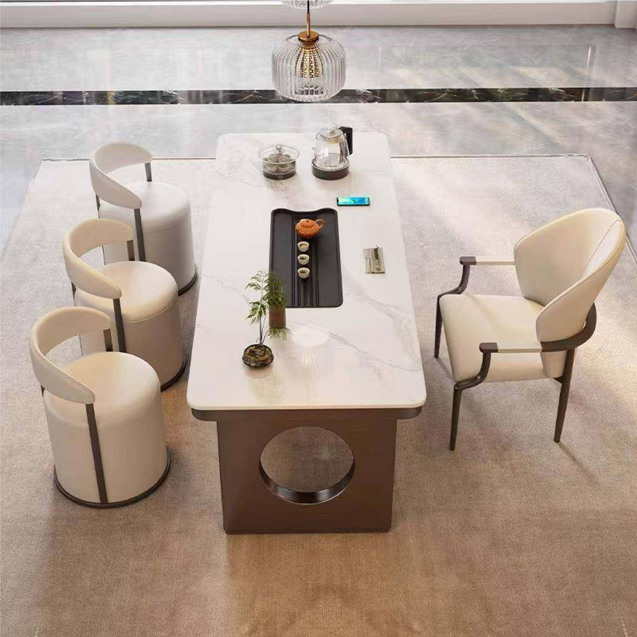 奢岩板茶台烧水壶一体嵌入式轻家用台办阳KSX公室简现约代茶桌一,商业/办公家具,茶台/茶桌,淘宝优惠券,粉丝福利购,淘宝优惠卷