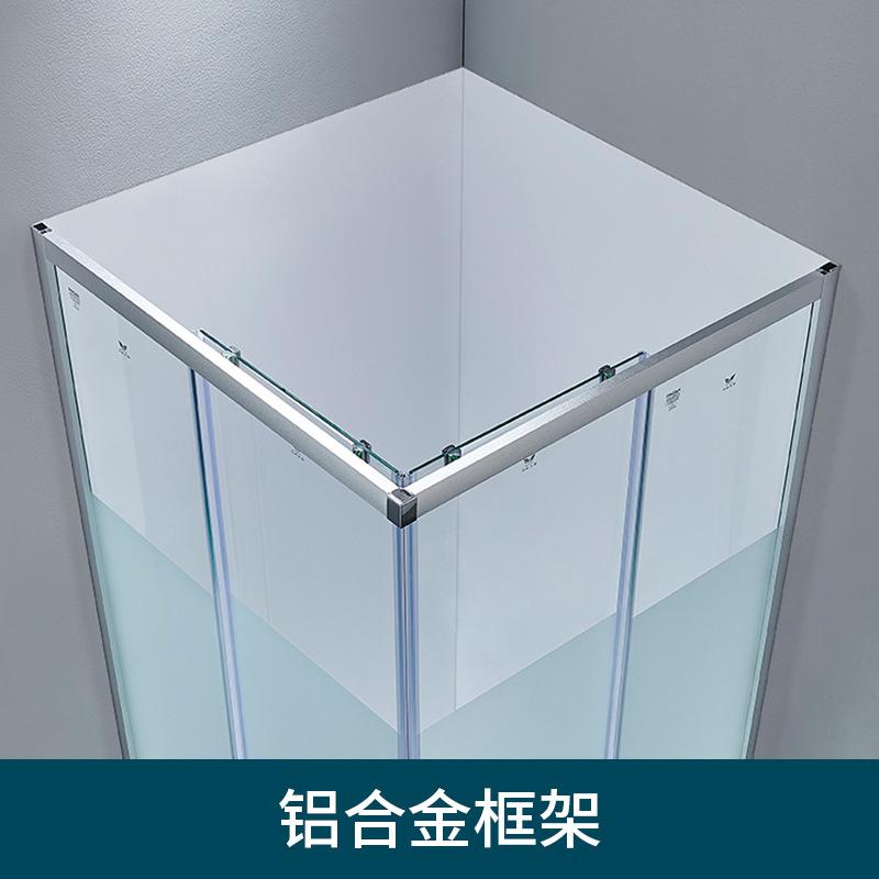 公寓出租淋房推拉门洗浴房746干浴湿分离屋铝合金用框架家沐浴间