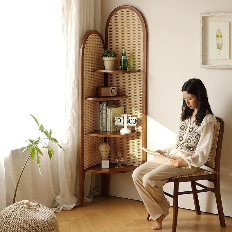 G沙&木原藤编转墙三角厅落置物架客屏风玄关发边隔断IKJ收纳书柜,电子元器件市场,其它元器件,淘宝优惠券,粉丝福利购,淘宝优惠卷