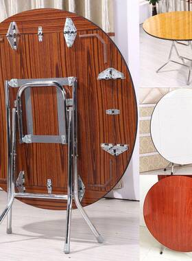 简易折叠桌餐桌用吃饭ZHA家桌子小方桌正方折叠圆伸缩折叠桌形圆