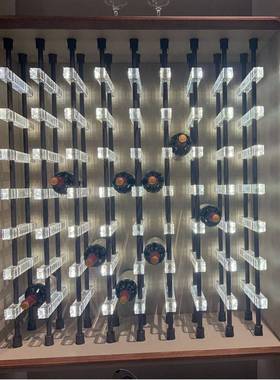 现代轻奢亚克力架光架展示千层酒瓶GDU架家用餐边柜酒装饰红发酒