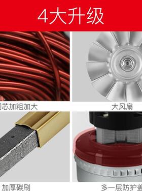 配尘洁霸吸尘器电机BF501配件YFU全工业吸吸水机达1600W大马转子