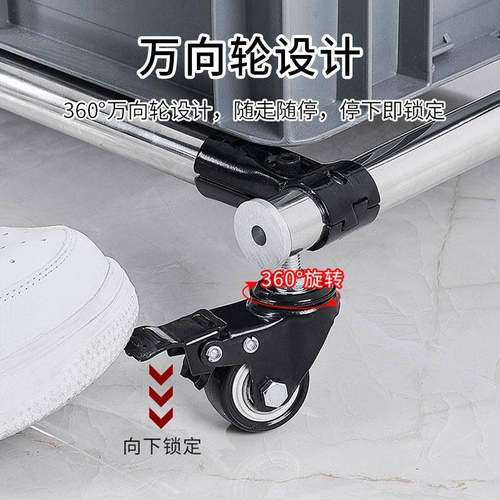 VLA#618102EN可移墩动不锈沥钢拖把架布架落地理式整挂架可水双排