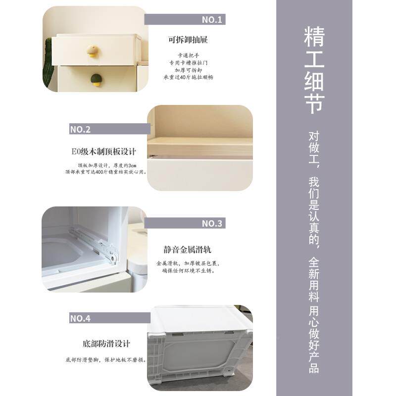 A6T彩蘑菇收纳柜抽屉斗客柜儿童衣柜厅多层卧室五床虹头蘑菇新款