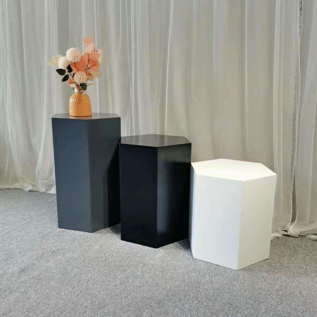 六cd535681边形模特示地台场地派宴会展对布置橱窗陈列放台六角组