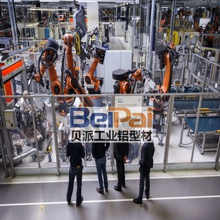 工业围栏安全防护镀锌网格弧光屏机器人焊接隔断汽车组装加工生产